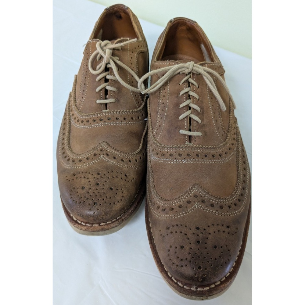 Allen Edmonds Brooks Brothers Neumok Wingtip Oxford Brown Goodyear Welted 10.5D